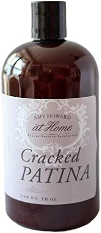 AMY HOWARD AT HOME - Liquid Cracked Patina for Vintage and Antique Furniture Restoration - Protective Paint Seal - Crackle and Distressed Finish (16 oz)