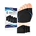Metatarsal Sleeve with Gel Pads - 2 Pairs - Ball of Foot Cushions with Soft Gel - Fabric Compression - Help Metatarsalgia, Mortons, Neuroma, Calluses Blisters, Diabetic Feet - for Women, Men - Black