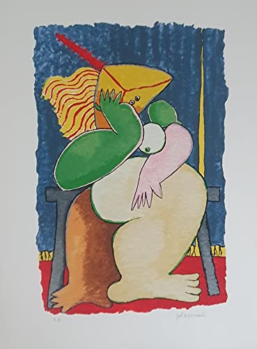 Longa Espera, José Guimarães, 60 x 40 cm serigrafia sobre papel (não engradada, não moldurada)