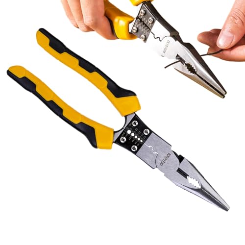 Alicates de alambre – Alicates eléctricos para herramienta de alambre, alicates de punta de aguja, pelacables, alicates para agarrar cables, torcer y bucle