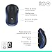 Logitech M185 - Ratón inalámbrico (Óptico, 2.4 GHz, USB), azul