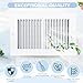 Rossesay 12 Pcs Two Way Wall Vent Cover 10 x 6 Inch Air Vent Cover 2 Way Stamped Face Steel Ceiling HVAC Sidewall Air Ceiling Register for Home Office Bathroom Toilet Sidewall or Ceiling Vent