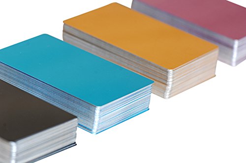 Frjjthchy 100 Pcs Business Cards Blanks Laser Engraving Business Credit Card (Blue)