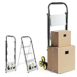 # Sécurité et Stabilité Accrues # Profitez d'une plateforme sûre et stable grâce à l'échelle pliable dotée de pédales antidérapantes. La plaque de chargement antidérapante sécurise votre cargaison, minimisant les risques d'accidents pour une tranquillité d'esprit accrue.