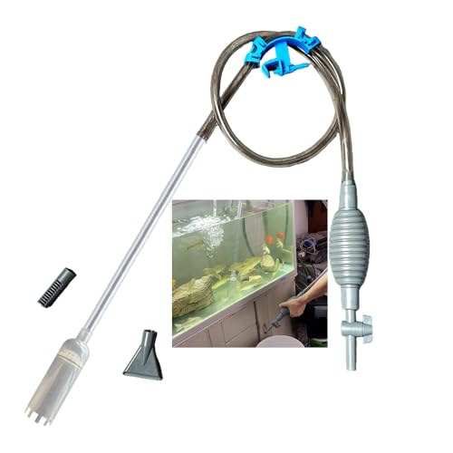 Consejos para Comprar Limpiadores de herramientas Top 5. 50 Limpiador de Peceras de Acuario, Tubo Cambiador de Agua Manual para Pecera, Limpiadores de Grava Arena, Herramientas Limpiador Manual de Filtro de Sifón de Bombeo para Pecera...