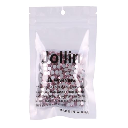 Image of Jollin Crystal Flatback Rhinestones Gems for Crafts 4.8mm SS20, Pink | Glue Fix, 1440pcs Glass Rhinestones for Bedazzling, Clothes, Tumblers, Nail Art, Shoes, Bags, Caps & Accessories Decoration