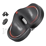 YOUNGDO Comfortable Oversized Bike Seat, Extra Wide Soft Bicycle Seat with Memory Foam Cushion for Men Women, Large Bike Saddle for Peloton/Stationary/Exercise/City Bike, Ebike