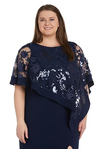 Image of R&M Richards Women's Luna Shine Lace Gown