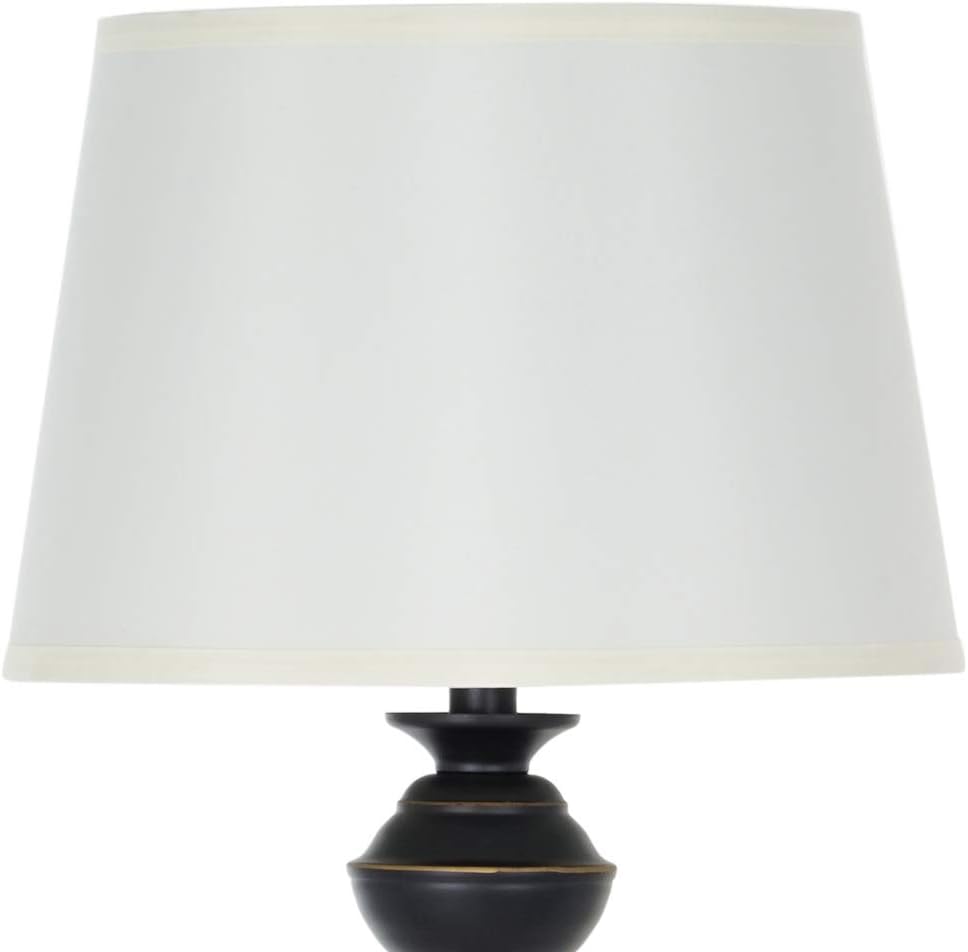 Limited Stock Ravenna Home 21213-000 – Ravenna Home Metal Living Room Standing Floor Lamp With LED Light Bulb - 59.25 Inches, Dark Bronze With Off-White