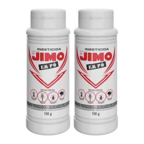 Kit com 2 Inseticida Jimo em Pó Elimina Formigas Traças Baratas Pulgas Formigas De Longa Duração