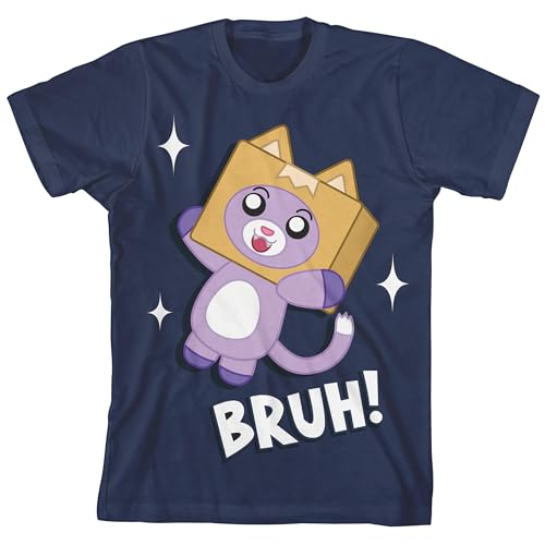 Bioworld LankyBox Bruh! Youth Navy Blue Short Sleeve Tee-XL