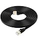 Produktbild FOSTO Cat7 Ethernet-Kabel 5m, Cat 7 Patchkabel, flach, RJ45 High Speed 10 Gigabit LAN Internet Netzwerk-Kabel für Xbox, PS4, Modem, Router, Switch, PC, TV Box 5m Schwarz