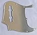Guitar Parts For Fender Five strings Jazz Bass Guitar Pickguard (1 Ply Silver Mirror)