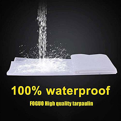 Bâche imperméable transparente 3x6m bâche lourde plastique blanc extérieur - 6