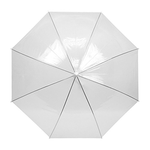Boxed-Gifts LYSB01N0VDROE-SPRTSEQIP Clear/Transparent See-Thru Premium Umbrella thumb #1