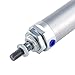 S SYDIEN Air Cylinder 32mm Bore 300mm Stroke Dual Acting Single Piston with Y Connector and 2Pcs Pneumatic Cylinder Quick Fitting (MAL32X300)