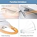 KERDE Electric Bidet Toilet Seat,Bidets For Existing Toilets,Rlongated,One-click Intelligent Operation, Warm Water Cleaning,Slow Close,Seat Cushion Keep Constant Temperature In Winter (Armrest)