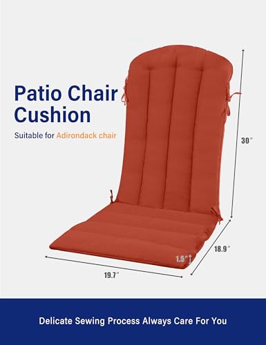 Coussin pour chaise Adirondack YEFU à sangles antidérapantes, assise moelleuse 48cm - 3