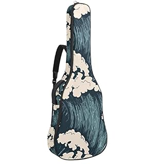 Étui pour guitare classique et acoustique – Motif chinois japonais – Doré et noir – Taille complète, Multicolore 05, 42… - Les Beatles, Paul McCartney, John Lennon, RIngo Starr, George Harrison