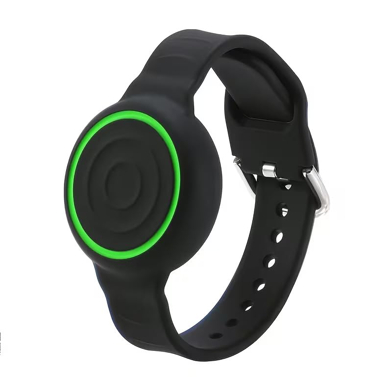 iCare Tracker Wristband Holder, Silicone Protective Wrist Strap Case, Adjustable Bracelet for Men, Women & Kids (Black)-image-15
