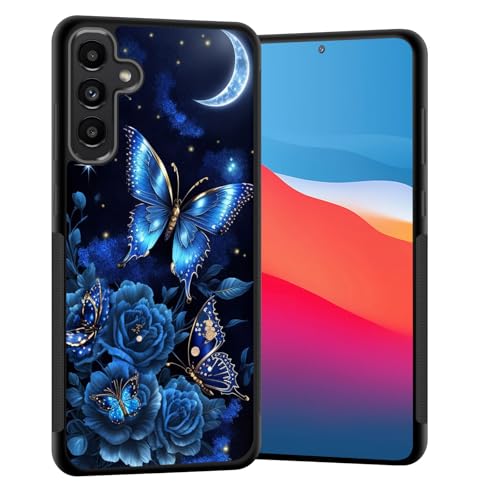 Coque Galaxy S25 FE antichoc en TPU à motif papillon fleur lune