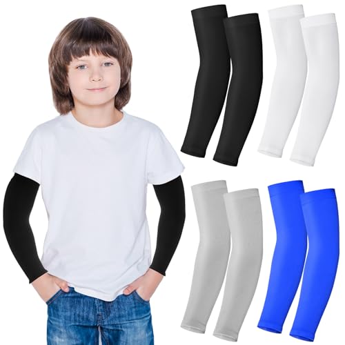 Arm Sleeves for Kids Cooling Arm Cover for Outdoor Sports Volleball Baseball