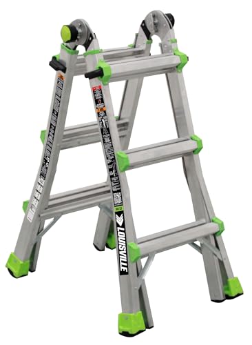 Louisville 14-Ft Reach Aluminum Multipurpose Ladder, Type IA, 300-pound Load Capacity, L-2099-14