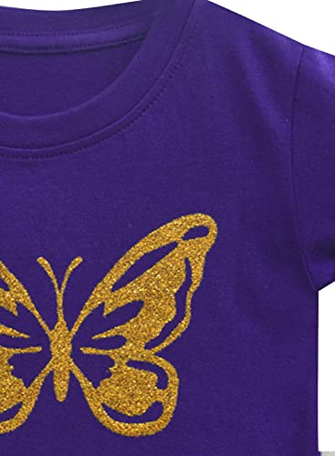 Image of A.T.U.N. (ALL THINGS UBER NICE) Girls Cotton Regular Fit Stylish Printed T-Shirt Cool & Breathable