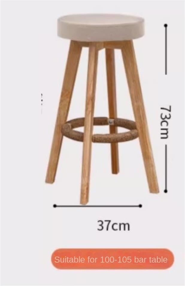 木製　バースツール　木製椅子　カ　ウンターチェアー　丸座　ハイスツール　白　家具 木製 バースツール 木製椅子 カ ウンターチェアー 丸座 ハイスツール