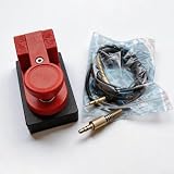 Tragbares Doppelpaddel für Morsecode-Taste, verstellbar, für Ham-Radio – 3D-gedruckter ABS-CW-Trainer mit Tasche (rot)