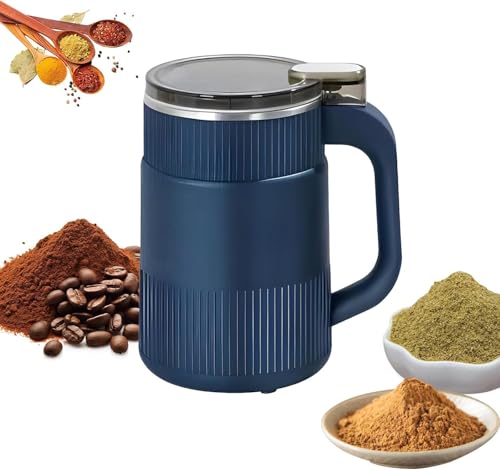 Small Electric Powder Grinding Machine, Electric Coffee Grinder with Stainless Steel Blades, Small Powder Grinding Machine for Coffee Bean, Pepper, Grain, Spice, Nuts