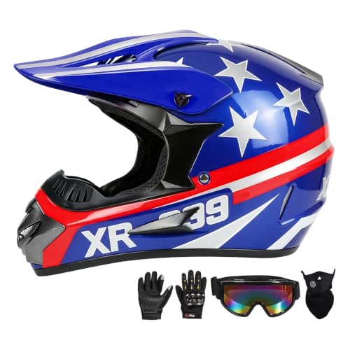 Youth Kids Dirt Bike Helmet DOT Approved,Full Face Motocross Helmet
