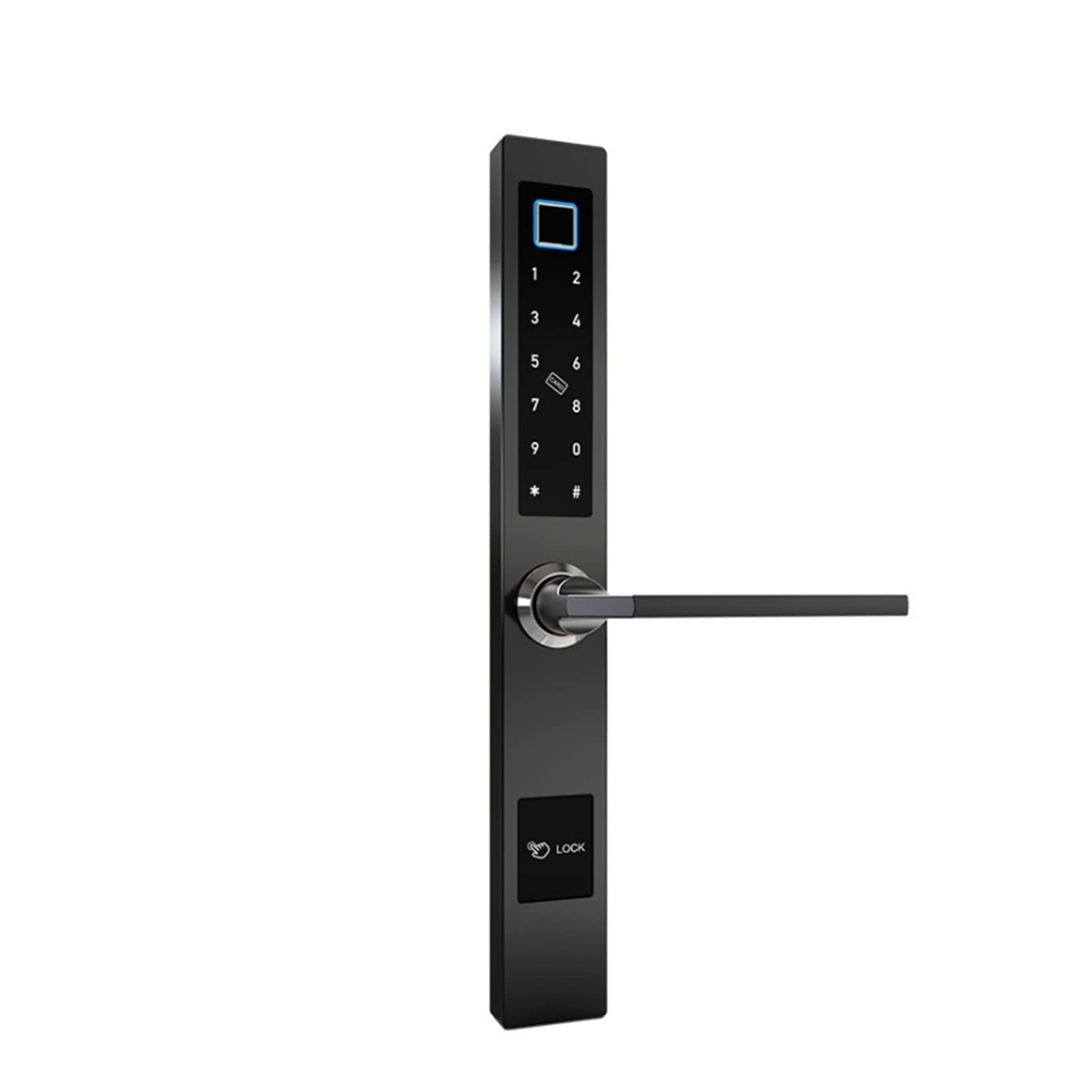 Myxjx B Door Lock, Ttlock Iometric Fingerprint Lock/Smart Ic Card/Password/Key Unlocking/Us Emergency Charging/App(B)