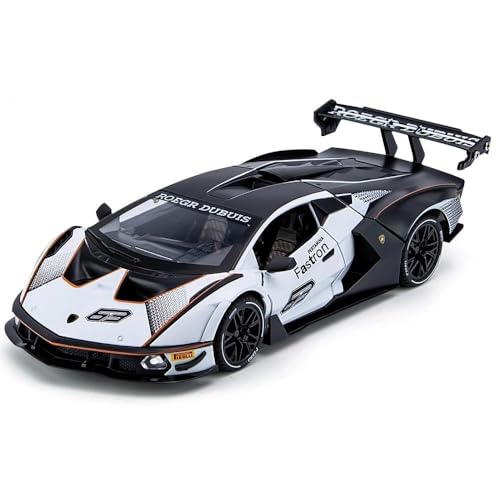 Image of SPITEN Lambo SCV12 1:24 Diecast Scale Model Metal Pull Back Toy car for Kids with Openable Doors & Light, Music Toy Vehicle for Kids - Colors as Per Stock