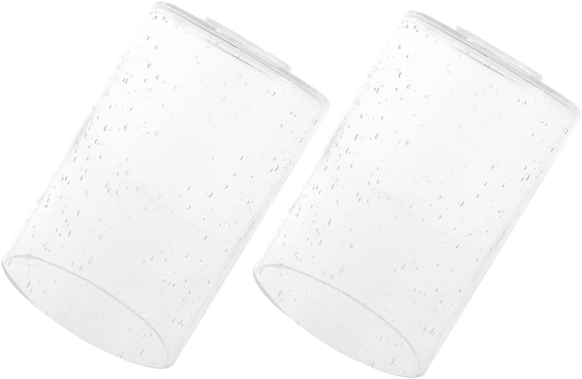 Gadpiparty 2pcs Decorative Glass Lampshade Replacement for Ceiling Lights Transparent Hanging Lamp Shade Cover Easy to Install for Hallway Living Room Bedroom and More