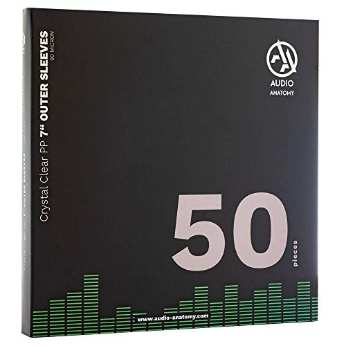 Revêtement extérieur en vinyle 7" pochette protection 45 tours PP 90 microns Audio Anatomy