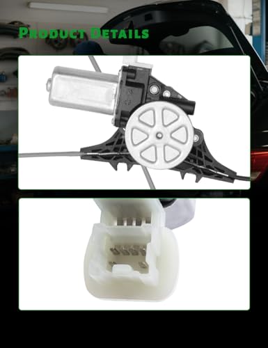 Image of Power Window Regulator Compatible with Nissan Altima Sedan 2007-2012 Front Passenger Side Replace # 80720JA000 80731EH100 80770JA000
