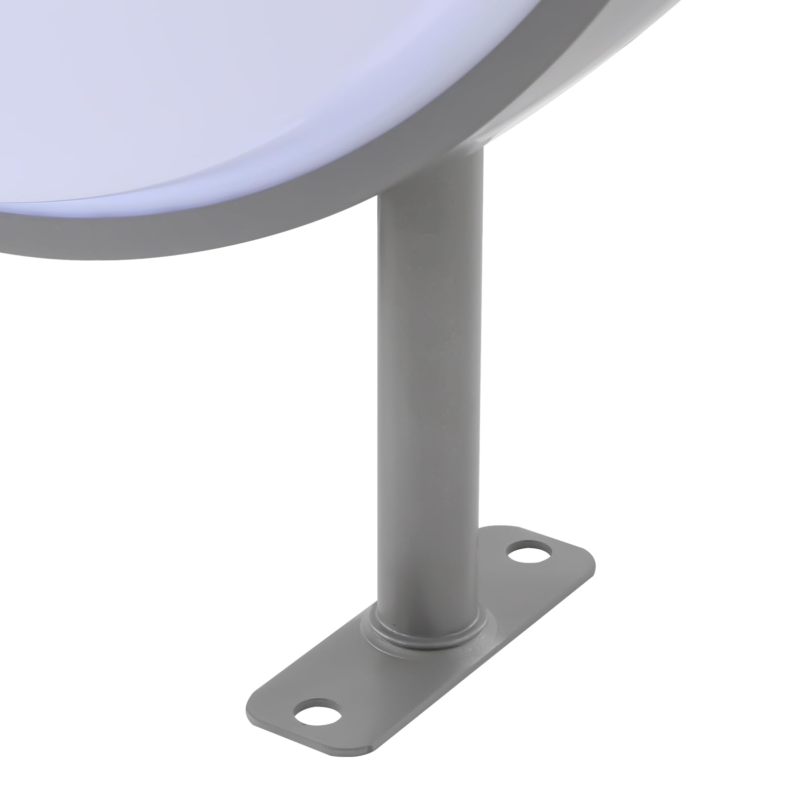 Caja de luz LED redonda de doble cara, 50 cm, montaje en pared, IP67, impermeable, acrílico y aluminio, 10 W, cartel luminoso exterior para tienda, cafetería, peluquería, restaurante