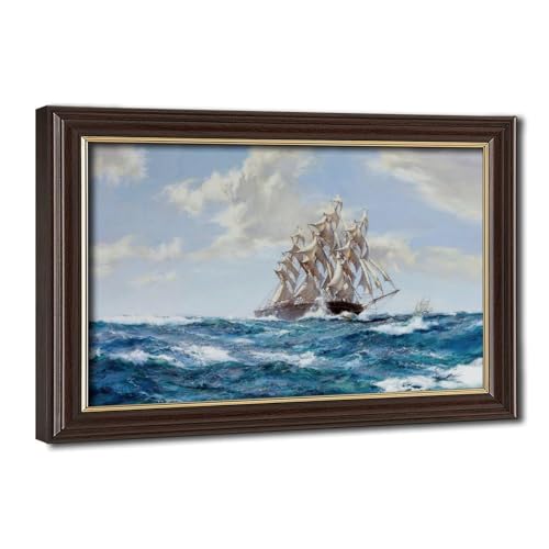 Toile tendue pour mur vide bureau cadre suspendu bateau Dawson