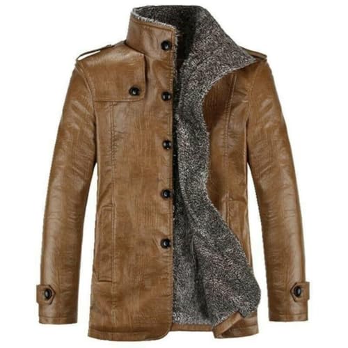Veste mode cowboy hommes chaude protection grand froid en manteau épais kaki 5XL