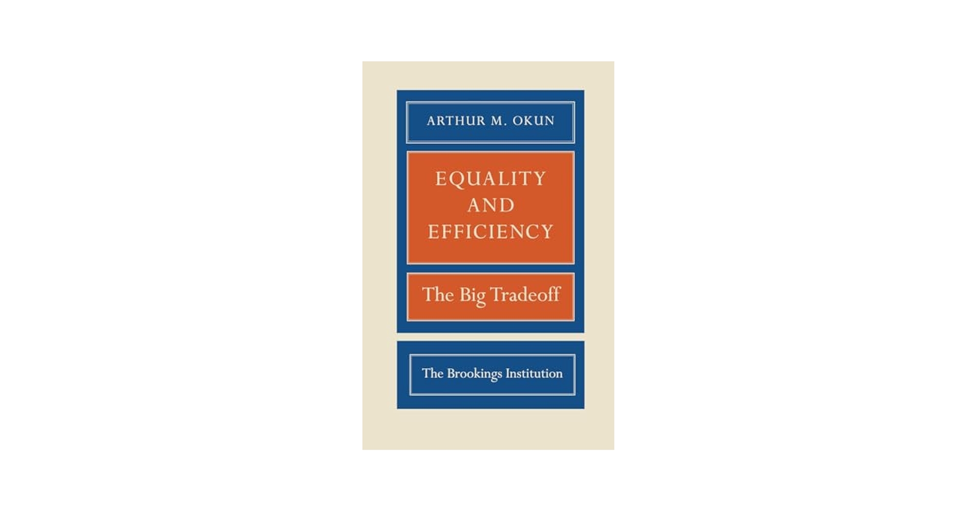 Equality and Efficiency: The Big Tradeoff: Okun, Arthur M