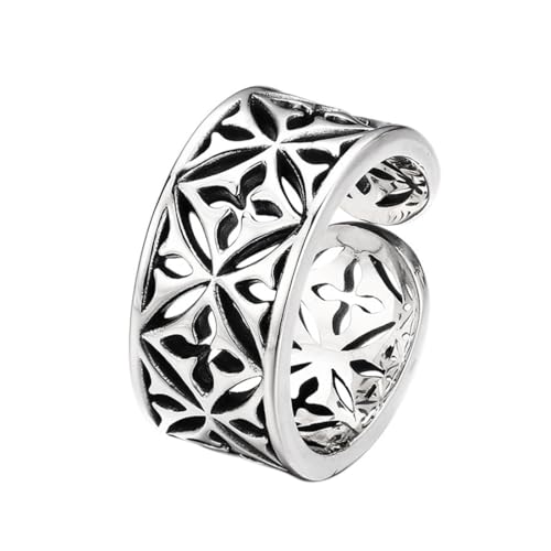 Bague trèfle argent femme ajustable au quotidien