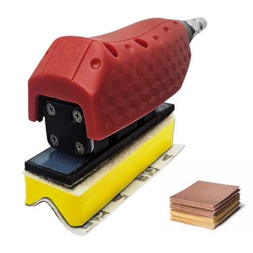 Air Straight Line Sander+ Interchangeable Contoured Profile Block&Sandpaper