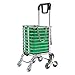 WYZXR KDMB Chariot à provisions sur Roues Grande capacité, Grande capacité Durable 35L Chariot à achats Multifonctionnel Chariot Pliable pour escalader Les escaliers Escalade Épicerie Condo Voyage