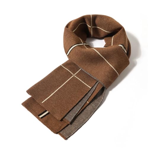 Écharpe à carreaux homme contre le froid glacial avec maille douce anti-irritation