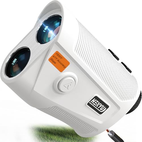 Golf Rangefinder with Slope - 1500 Yard Laser Range Finder for Golfing & Hunting, High-Precision Flag Locking Vibration, 7X Magnification, USB-C Rechargeable, Built-in Magnetic Strip
