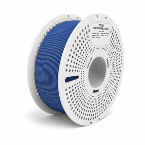 Image of 3IDEA PLA-CF 3D Printer Blue Filament 1.75mm, Carbon Fiber Reinforced PLA Filament, Blue, Reusable Spool, 1kg Roll, Dimensional Accuracy ±0.02mm, Compatible with Most FDM 3D Printers