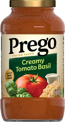 Image of Prego Creamy Tomato Basil Pasta Sauce, 23.5 OZ Jar (Pack of 2)