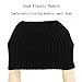ZLYC Men Winter Knit Fisherman Beanie Hat Fashion Warm Daily Skull Cap (Solid Black)