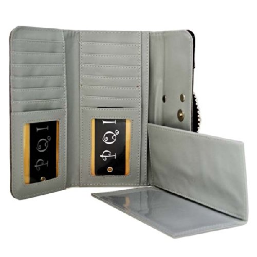 Western Rhinestone Bling Fleur De Lis Wallet4